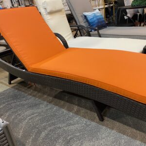 Convene Outdoor Resin Wicker Lounger