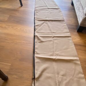 10' Offset Zippered Umbrella Cover. Taupe