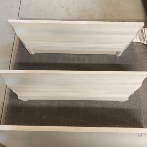 Murjut 3 Piece Farmhouse Wood Shelves. White Washed. 4'x17"x3"H