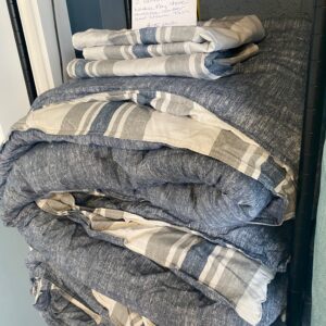 Nautical Bayshore Reversible Twin Comforter with Sham. 100% Cotton