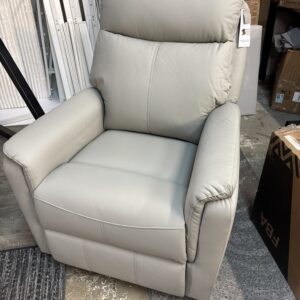 Genuine leather power recliner. 32w x 30d seat height 20 and back height 42.